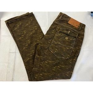 A. Tiziano Men's Jeans Size 38 Brown CAMO Regular Fit Straight Leg Denim
